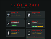 Tablet Screenshot of chrishigbee.com